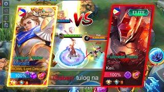 DRACULA VS SABER TOP GLOBAL TRASHTALKER!!| ALUCARD GAMEPLAY | MLBB