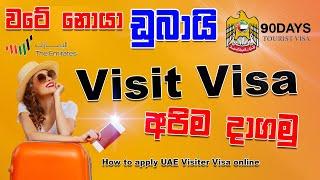 How to apply Dubai visit visa 2022 | Dubai Tourist Visa online | visit visa apply Sinhala | SL TO UK