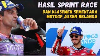 HASIL SPRINT RACE DAN KLASEMEN MOTOGP ASSEN BELANDA 2024