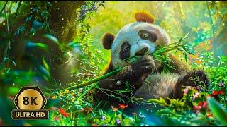 8K Wild Animal Videos  Wildlife Exploration Films  Calming Piano Music