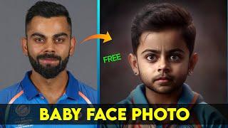 Normal Face To Baby Face AI photo editing | Kisi ke v photo ko child photo kaise bnaye