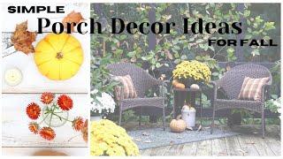 Inexpensive Fall Porch Decor ~ Porch Decor for Fall ~ Natural Fall Decor ~ Porch Decor from Nature