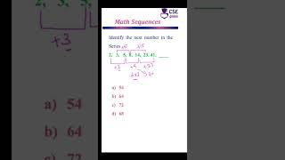 Identify the next no. In the sequence #26 #mathsequences #mathstricks #tipsandtricks #maths #cseguru