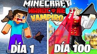 SOBREVIVÍ 100 DÍAS como UN VAMPIRO en MINECRAFT HARDCORE!