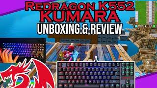 REDRAGON K552/KUMARA RGB Mechanical TKL Keyboard Review & Unboxing! THIS IS GREAT!