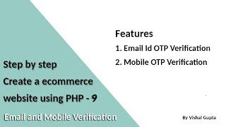 Step by step create an eCommerce website using PHP - Part 9 (Email and Mobile Verification)