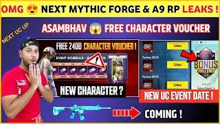 FREE CHARACTER VOUCHER  M4 Glacier Bgmi | A9 Royal Pass | Next SuperCar | Next Mythic Forge Leaks