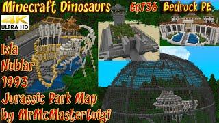 Jurassic Park Map Showcase by MrMcMasterLuigi  Isla Nublar Minecraft Dinosaurs Bedrock PE Ep736