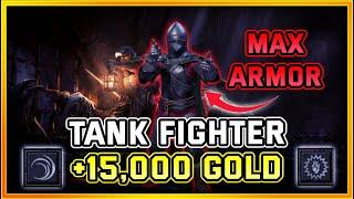 How I Made 15,000 Gold in 3 Hours With Tank Fighter in SOLO Dark and Darker | Beginner Build Guide