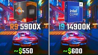 RYZEN 9 5900X vs INTEL i9-14900K | Test in 6 Games