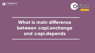 What Is the Main Difference Between @api.onchange and @api.depends in Odoo 14 | Odoo Custom Module