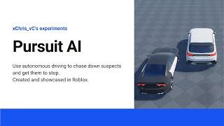  Roblox Pursuit AI: autonomous & self-driving cop car chases