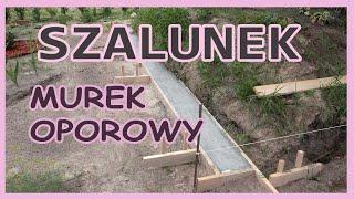 Szalunek pod murek oporowy - How to build concrete forms