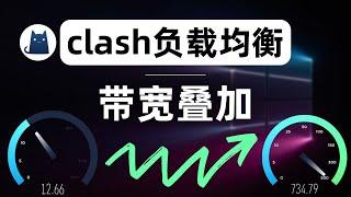 负载均衡实现多线程下载带宽叠加，完美配合CDN优选IP，详解clash负载均衡原理及使用教程，实现机场订阅节点故障自动转移，使用CFW的parsers功能自动插入负载均衡策略组