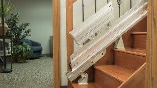 Power & Manual Folding Stair Lift Rails | Bruno®