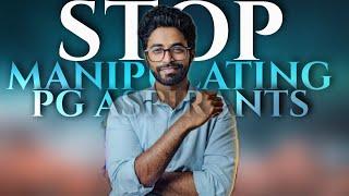 STOP MANIPULATING PG ASPIRANTS  | TOXIC MOTIVATION IS KILLING NEET PG ASPIRANTS   | DR.JTM #neet