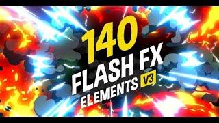 140 Flash FX Elements (After Effects template)