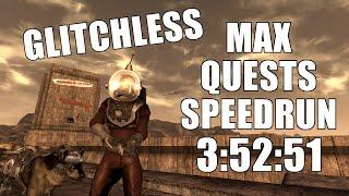 Fallout: New Vegas Glitchless Max Quests (95) Speedrun in 3:52:51 [WR]