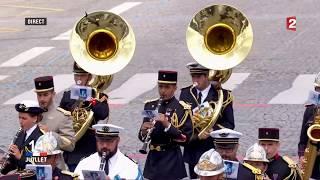 French Army Band plays Daft Punk Pentatonix Medley @ Bastille Day parade | Ft. Trump & Macron