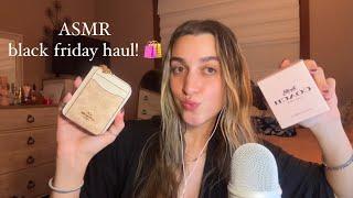 ASMR black friday haul! ️ (coach, zara, aerie + more!)