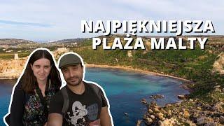 Najpiękniejsza plaża Malty - Golden Bay, Ghajn Tuffieha