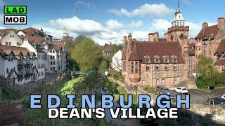 Dean's Village is by far the most beautiful place in Edinburgh, Scotland - 4K HDR Walking Tour