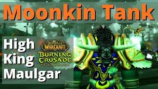 Moonkin Tanking High King Maulgar - TBC Classic Beta