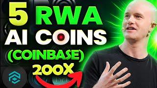 TOP 5 COINBASE Backed AI, DePIN, RWA Crypto For 2024!! - HUGE Gains Incoming! 