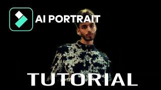 Wondershare Filmora Tutorial How to apply AI Portrait Effect?