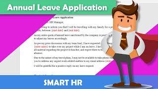 How To Write An Annual Leave Application | #LeaveApplication | Smart HR