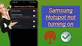 How to Fix Hotspot Error Not Working Problem | Samsung Hotspot not turning on