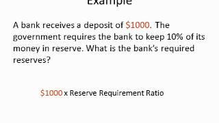 Calculating the Amount of Required Reserves