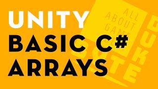 How to Easily and Effectively Learn C# Coding in Unity for Beginners: Array and Foreach