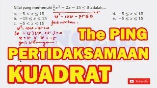 Trik Cepat Pertidaksamaan Kuadrat dengan #ThePING - Matematika SMA Kelas 10