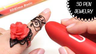 Drawing a ring in my finger with the 3Dsimo basic- 3D pen- DIY