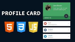 Profile Card with HTML, CSS, and JavaScript