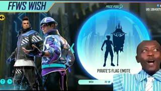 PIRATE FLAG EMOTE RETURN | FF WS WISH EVENT | TODAY EVENT FREE FIRE #wisheventfreefire #newevent