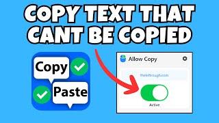 How to Copy Text from Web Page that Cannot be Copied