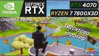 RTX 4070 + Ryzen 7 7800X3D Fortnite Chapter 2 Remix | Solos | performance mode | Low Meshes