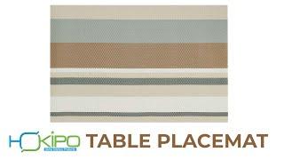 HOKIPO PVC Reversible Vinyl Table Placemats | Dining Table Mats (AR610)