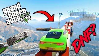 Tight Rope uh Wall Ride AHH  | GTA V Stunt Race | Darkside Gaming |#dsg