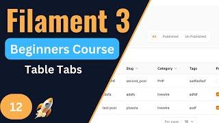Table Tabs | Filament 3 Tutorial for Beginners EP12