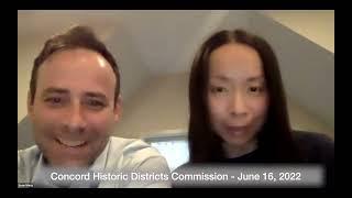 Concord Historic Districts Commission  June 16, 2022