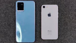 Vivo Y21T Vs iPhone 8 | Speed Test