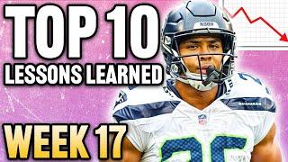 Top 10 Takeaways You NEED to Know BEFORE Week 17 Fantasy Football