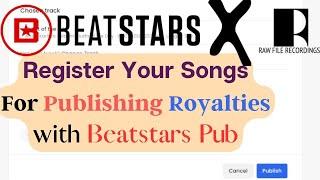 How to Register your songs with Beatstars Publishing in 2023 - Tutorial