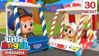 Roda roda Mobil Ambulans Bayi John | Little Angel Bahasa Indonesia | Kartun dan Lagu Anak