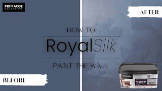 DIY | Primacol Decorative | Royal Silk Paint | Accent Wall | How to paint the wall ENG subtitles