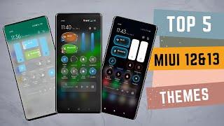 Top 5 MIUi 13 THEME,Change miui 13 control centre looks , New miui 12& 13 theme in 2023