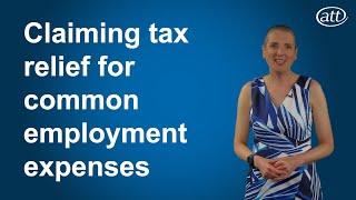 Claiming tax relief for common employment expenses